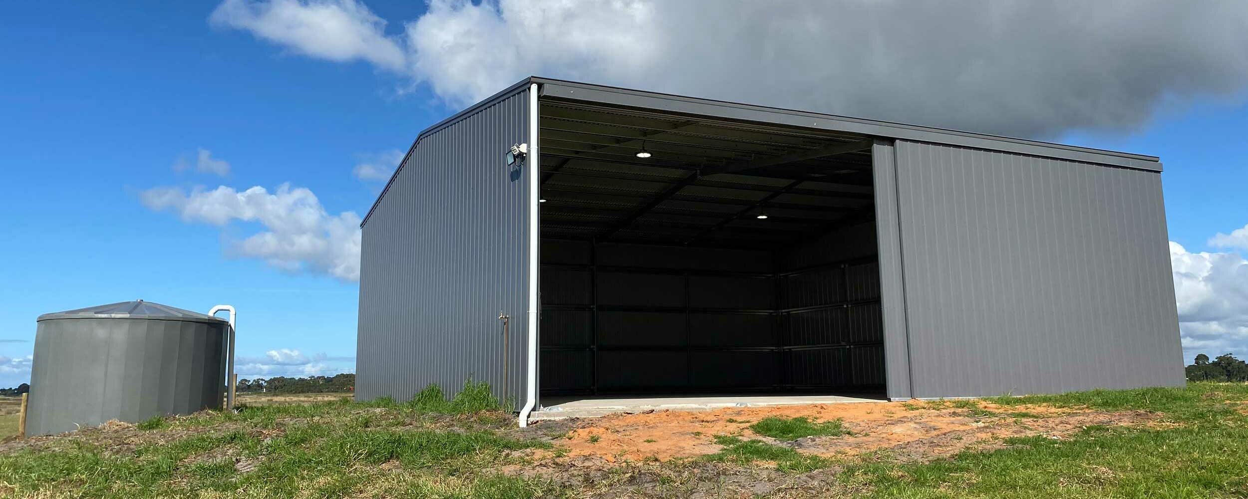 JB Property Solutions Australia Project Management Farm Shed And Water Tank And Landscaping